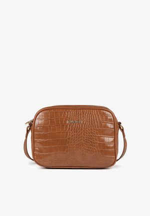 MUNICH BLOCK CROCO - Bandolera - brown