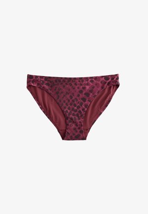 Next, HIGH LEG FIT - BIKINI BOTTOMS - Bikini bottoms - berry black leopard