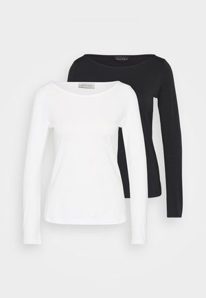 2 PACK  - Longsleeve - black/white