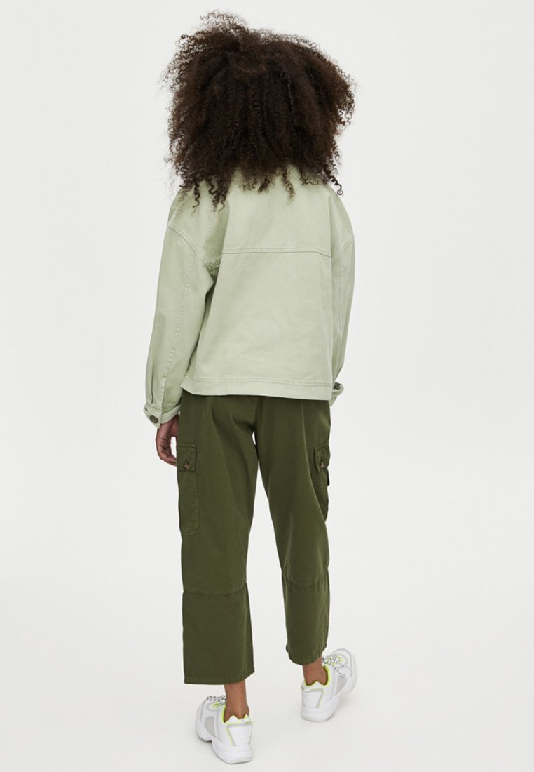 PULL&BEAR MIT TASCHEN Spijkerjas light greenLichtgroen PULL&BEAR MIT TASCHEN Spijkerjas light greenLichtgroen