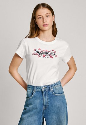 Pepe Jeans GINNY - T-shirt imprimé - white