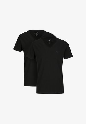 19V69 Italia, 19V69 ITALIA T-SHIRT MICHELANGELO DOUBLE PACK - T-shirt basique - black