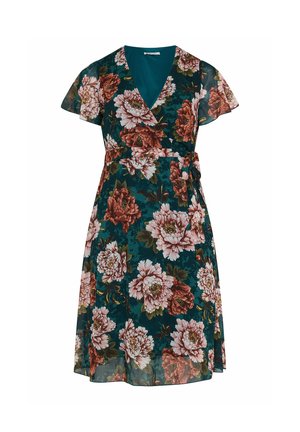Yours Clothing, PLUS SIZE MIDI DRESSES - Vestido informal - dark green