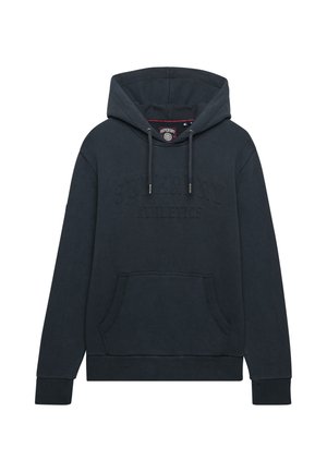 Superdry & Co, ATHLETIC EMBOSSED - Jersey con capucha - blackboard