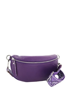 DrachenLeder Bum bag - lila violett