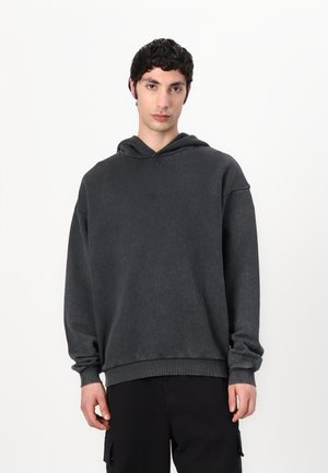BOXY HOODIE UNISEX - Sweatshirt - black