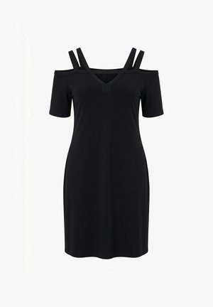 MIAMODA, COLDSHOULDER-KLEID, SCHULTERTRÄGER, WEITE ÄRMEL - Jerseykleid - black