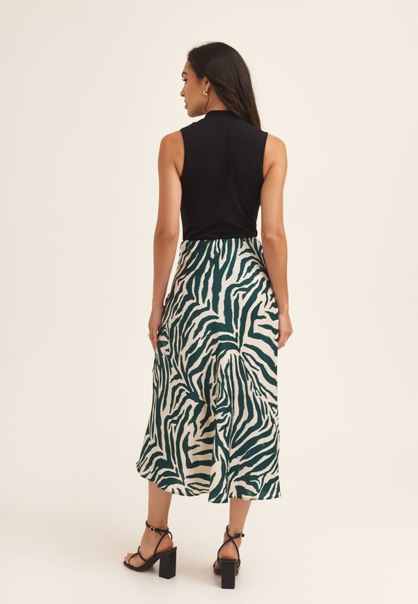 ANIMAL PRINT BIAS CUT - A-line skirt3