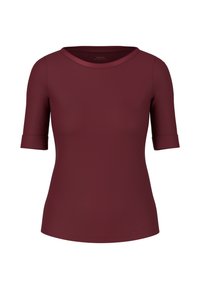 Unselected, bright maroon