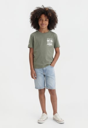 ONLY & SONS junior OSJJUNO LIFE TEE  - Potiskana majica - agave green