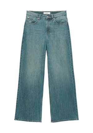 PULL&BEAR, LOOSE OVERSIZE - JEANS - Wide leg - light-blue denim