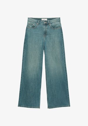 PULL&BEAR, LOOSE OVERSIZE - JEANS - Wide leg - light-blue denim