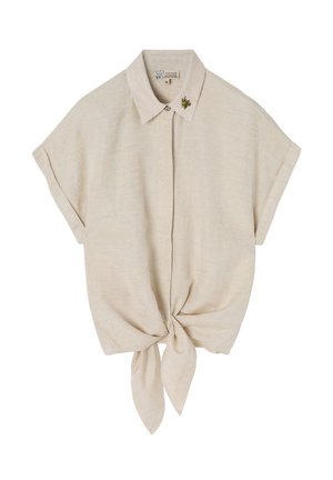 TATUUM KAMA - Gombos blúz - beige melange