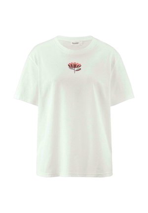 hessnatur OVERSIZE - Print T-shirt - naturweiss