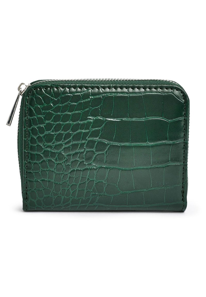 Next CROC EFFECT SMALL ZIP PURSE Geldbörse green/grün Zalando.de