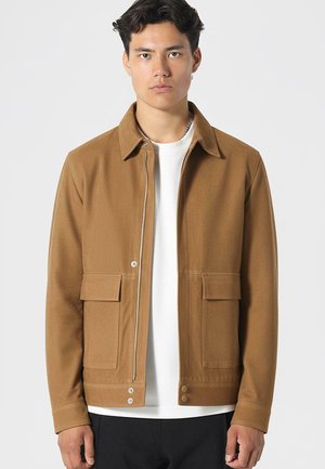 Giacca di pelle - tan