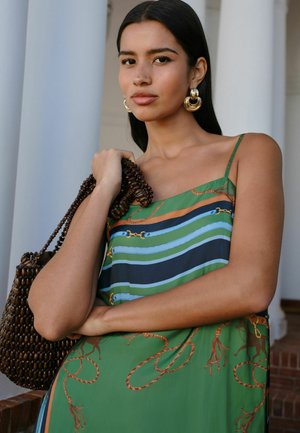 Next, Maxi skirt - green blue print