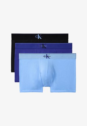 Calvin Klein Underwear, 3 PACK - Trunks - black/blue river fog/blue river