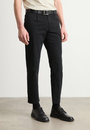 PLEATED - Chinos - black