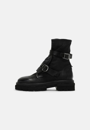 Kovbojské/motorkářské kotníkové boty - black