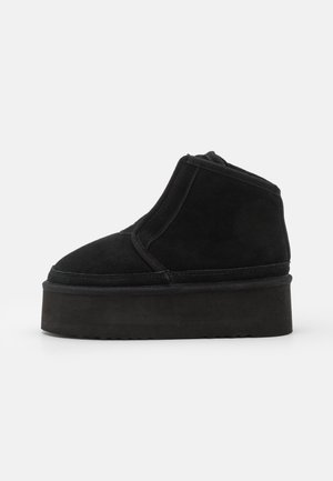 LEATHER - Poolsaapad - black