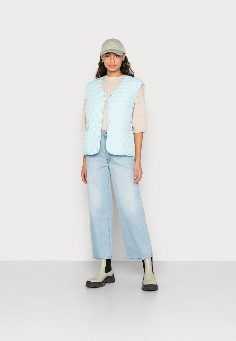 Damen Leichte Jacken | American Vintage Weste lagon/blau - RE71632 Damen Leichte Jacken | American Vintage Weste lagon/blau - RE71632