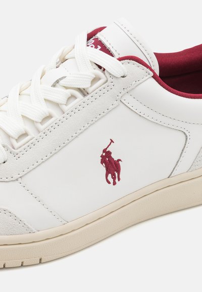 Polo Ralph Lauren LACE UNISEX - Αθλητικά παπούτσια - deckwash white/wine