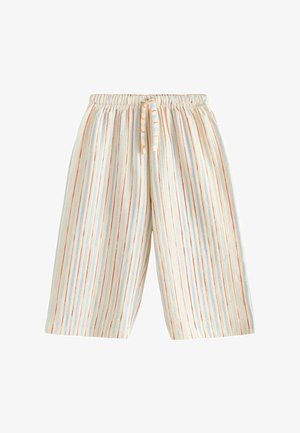 Next, REGULAR FIT - WIDE LEG - Bukser - ecru red blue stripe