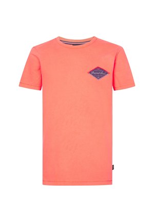 T-shirt print - fiery coral