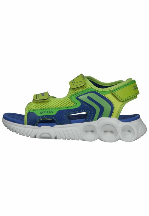 Geox Jongens J Fommiex Boy sandalen, Lime Royal, 34 EU