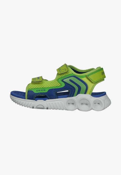 Geox Jongens J Fommiex Boy sandalen, Lime Royal, 34 EU Geox Jongens J Fommiex Boy sandalen, Lime Royal, 34 EU