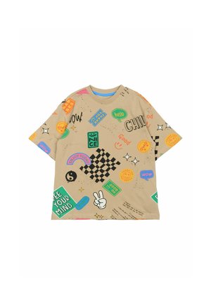 T-shirt med print - humus aop