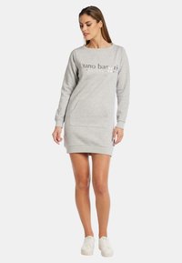 Bruno Banani MIT LOGOSCHRIFTZUG BULLOCK - Jerseykleid - grau   melange