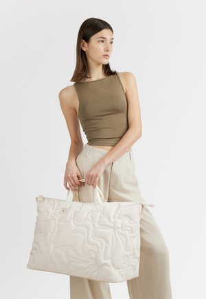 Miriade, BORSONE A MANO MINT . - Shopping Bag - off white