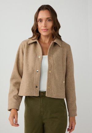 REGULAR FIT - Leichte Jacke - beige