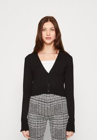 JJXX JXISABEL SOFT NOOS - Vesta na kopčanje - black