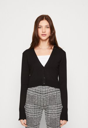 ISABEL SOFT CROPPED - Cardigan - black