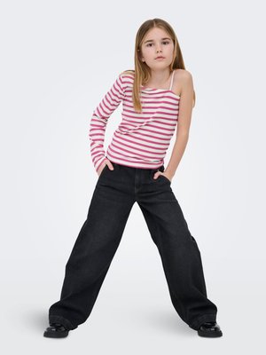 ONLY GIRLS MIT WEITEM BEIN KOGNEW MITTLERE TAILLE - Flared Jeans - dark grey denim