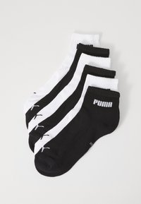 Puma - CUSHIONED NEXT QUARTER UNISEX 6 PACK - Chaussettes de sport - black/white Image miniature 1
