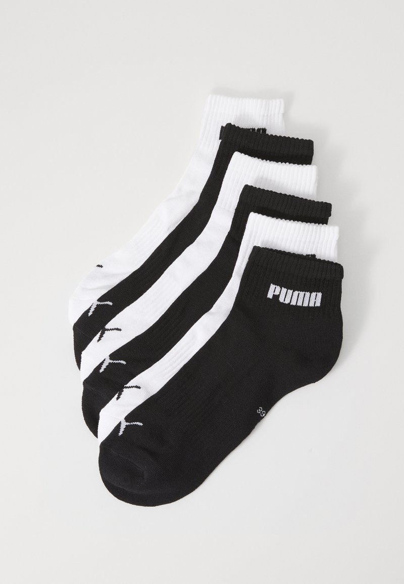 Puma - CUSHIONED NEXT QUARTER UNISEX 6 PACK - Chaussettes de sport - black/white, Agrandir