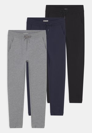 KID FRENCH TERRY 3 PACK - Spodnie treningowe - navy blazer/pirate black/lilac hint