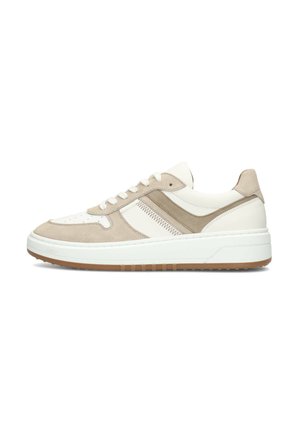 Sneaker low - white with beige combination