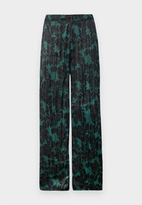 CRINKLE PULL ON - Auduma bikses - green/black