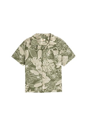 Koton SHORT SLEEVE - Vapaa-ajan kauluspaita - khaki
