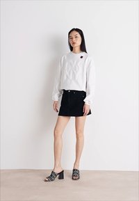 DKNY SKIRT - Farmerszoknya - black