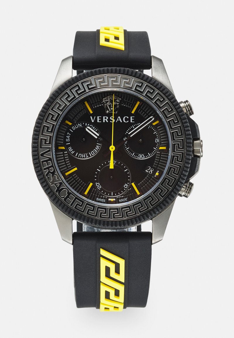 Versace Watches GRECA ACTION Cronógrafo black/yellow/negro Zalando.es