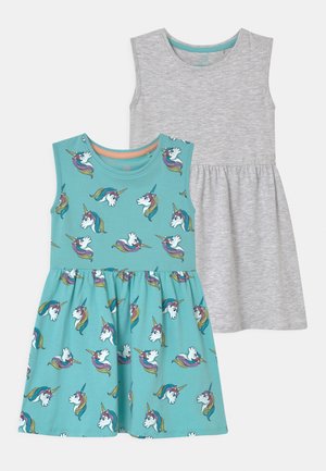 SMALL GIRLS 2 PACK - Vestito di maglina - light grey melange