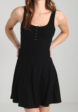 Vestito di maglina - black
