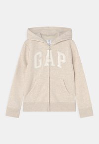 GAP - LOGO - Sudadera con cremallera - oatmeal heather Imagen en miniatura 1