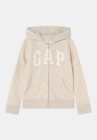 GAP - LOGO - Tröja med dragkedja - oatmeal heather Miniatyrbild 1